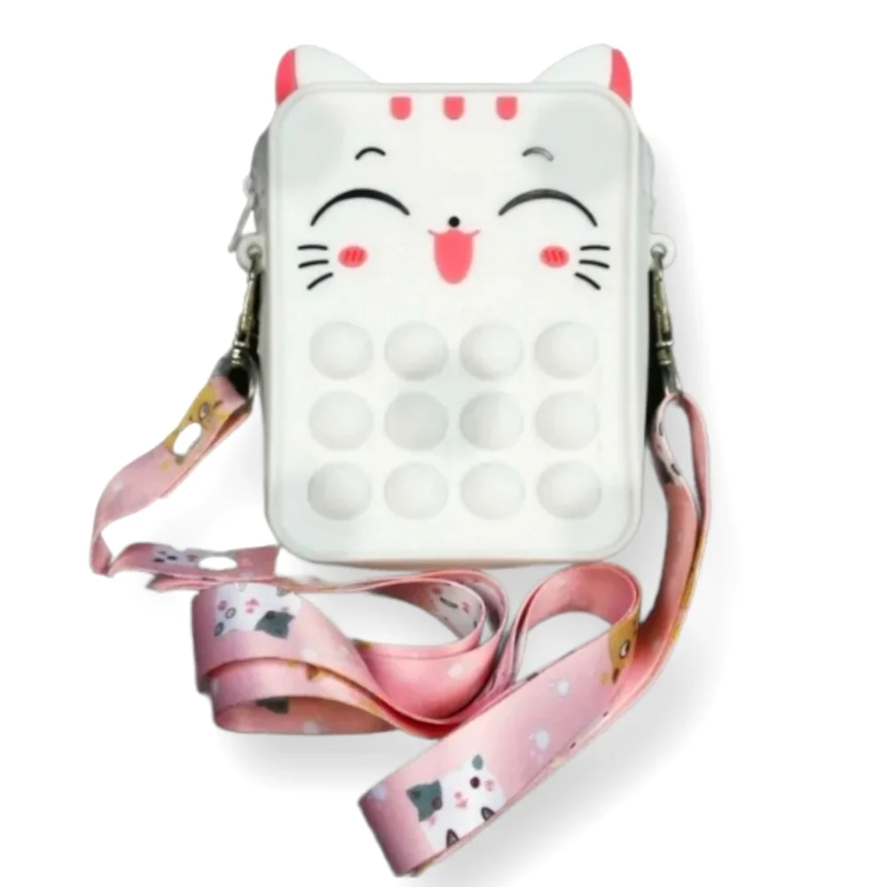 Cat Fidget Popper Crossbody Purse - Picture 4 of 5